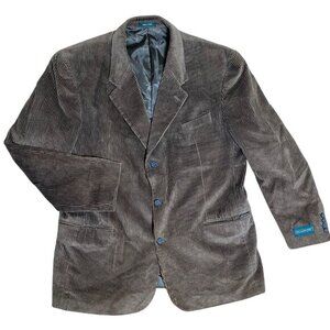 Hill & Archer Brown‎ Corduroy Blazer Sport Jacket Mens Size 42